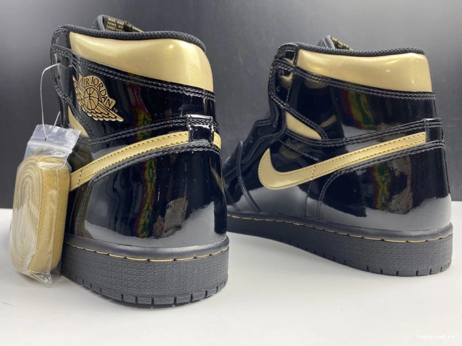 GOLD METALLIC BLACK RETRO JORDAN 1 555088-032 AIR (2020) HIGH 0718